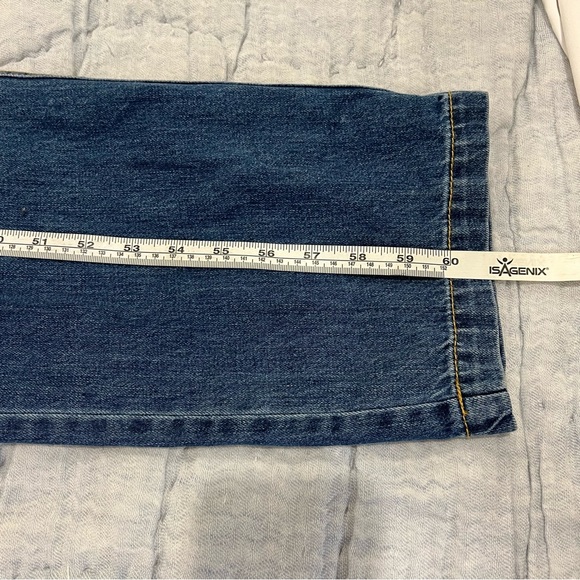 Happy Nature by Kate Hudson Womens La Vita Denim Jumpsuit Size 12 Blue Avalon - Picture 14 of 14